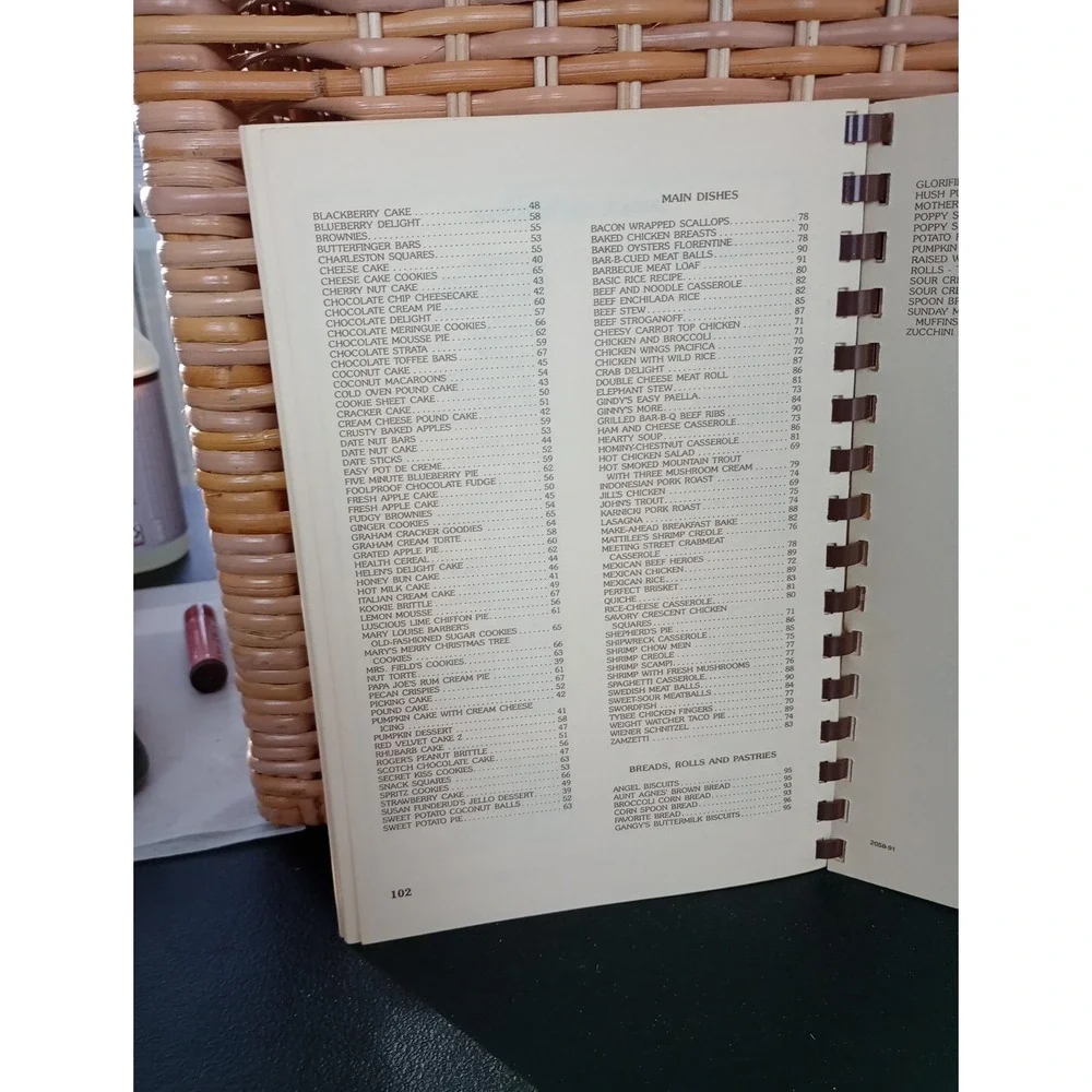 Historic‎ Downtown Hendersonville Recipe Collection 1991 NC Cookbook Spiralbound